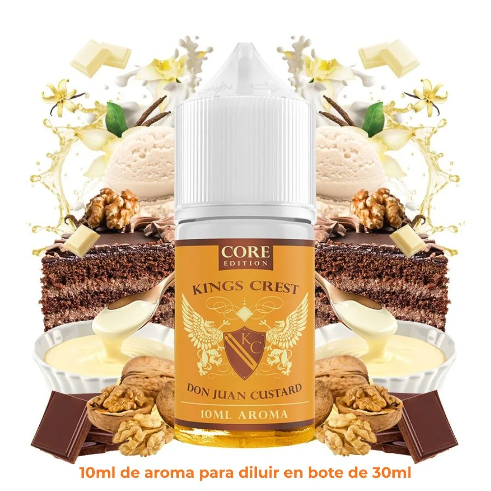 Kings Crest Core - Don Juan Custard 10ml (Mini Longfill 30ml)