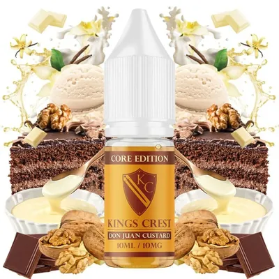 Kings Crest Salts Core Don Juan Custard 10ml