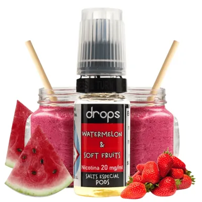 Drops Salt Watermelon And Soft Fruits 10ml