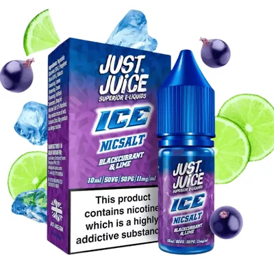 Just Juice Sales Blackcurrant Lime on Ice 10ml