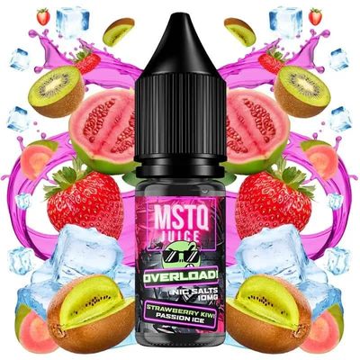 MSTQ Juice Overload Salts Strawberry Kiwi Passion Ice 10ml