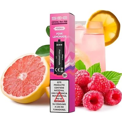 Cartuchos Ske Crystal 4 en 1 Pink Lemonade (Pack 4)