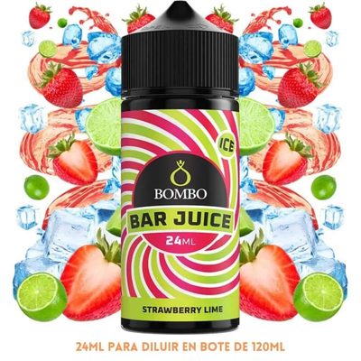 Aroma Bombo Bar Juice Strawberry Lime Ice Longfill 24/120ml