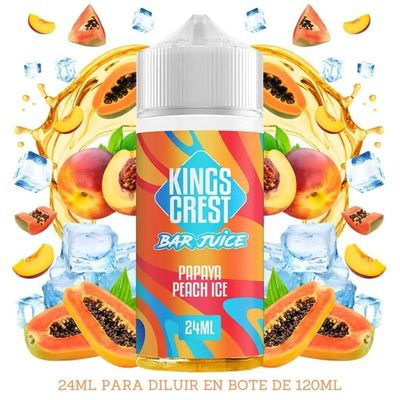Aroma Kings Crest Papaya Peach Ice Longfill 24/120ml
