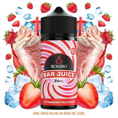 Aroma Bombo Bar Juice Strawberry Milkshake Ice Longfill 24/120ml
