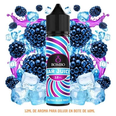 Aroma Bombo Bar Juice Ultra Blue Razz Ice Longfill 12/60ml