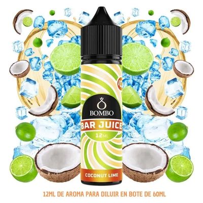 Aroma Bombo Bar Juice Coconut Lime Ice Longfill 12/60ml