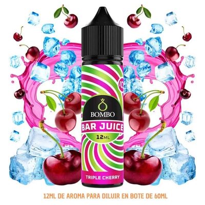Aroma Bombo Bar Juice Triple Cherry Ice Longfill 12/60ml