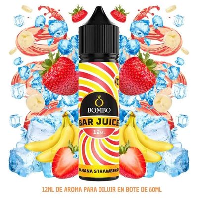 Aroma Bombo Bar Juice Strawberry Banana Ice Longfill 12/60ml