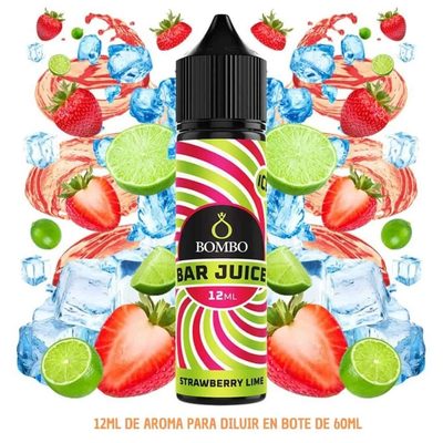 Aroma Bombo Bar Juice Strawberry Lime Ice Longfill 12/60ml