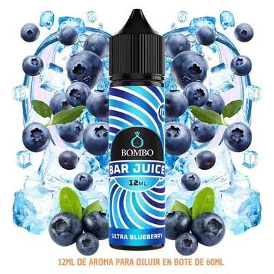 Aroma Bombo Bar Juice Ultra Blueberry Ice Longfill 12/60ml