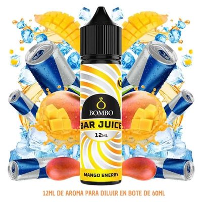 Aroma Bombo Bar Juice Mango Energy Ice Longfill 12/60ml