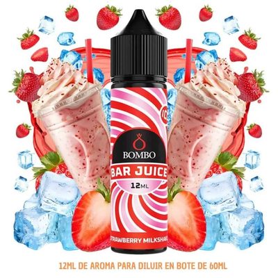 Aroma Bombo Bar Juice Strawberry Milkshake Ice Longfill 12/60ml