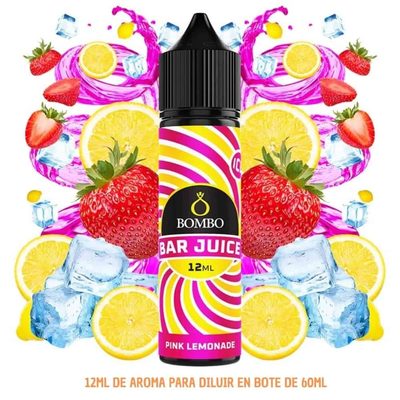 Aroma Bombo Bar Juice Pink Lemonade Ice Longfill 12/60ml