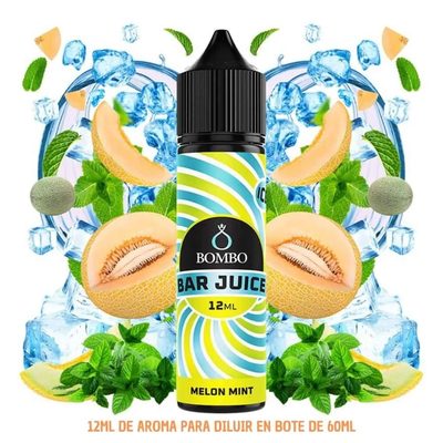 Aroma Bombo Bar Juice Melon Mint Ice Longfill 12/60ml