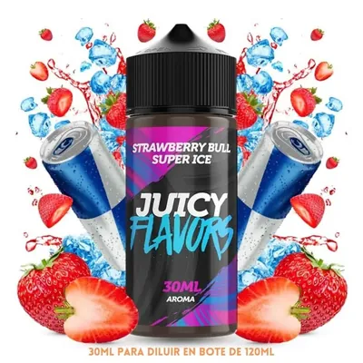 Aroma Juicy Flavors Strawberry Bull Super Ice Longfill 30/120ml