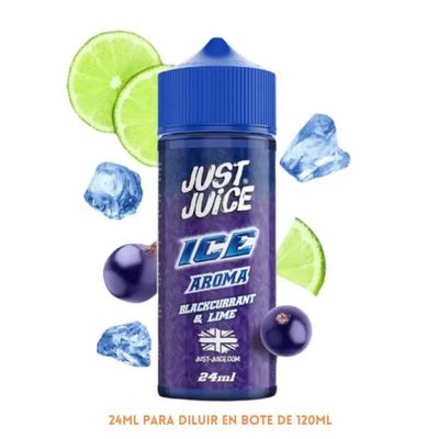 Aroma Just Juice Blackcurrant Lime Ice Longfill 24/120ml