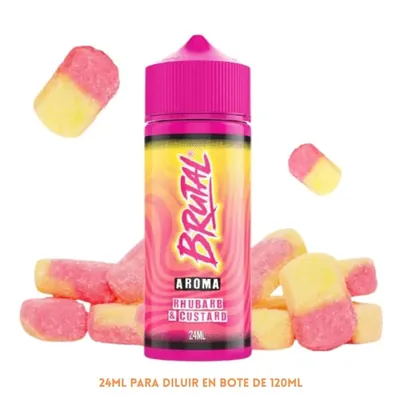 Aroma Just Juice Brutal Rhubarb And Custard Longfill 24/120ml