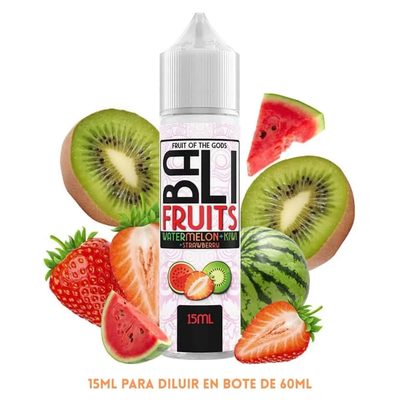 BALI FRUITS, KINGS CREST Aroma Bali Fruits Watermelon Kiwi Strawberry Longfill 15/60ml