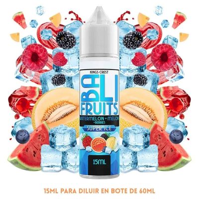 BALI FRUITS, KINGS CREST Aroma Bali Fruits Watermelon Melon Berries Super Ice Longfill 15/60ml