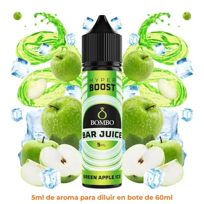 Aroma Bombo Hyper Boost 5ml Green Apple Ice