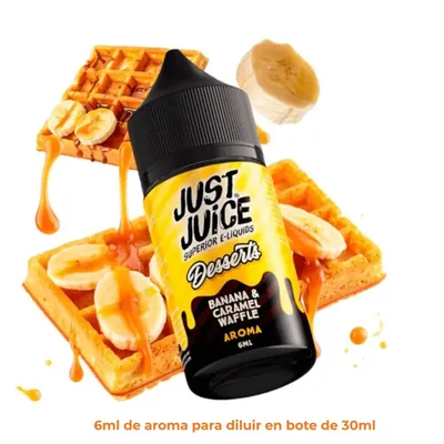 Aroma Just Juice Desserts Banana Caramel Waffle Mini Longfill 6/30ml