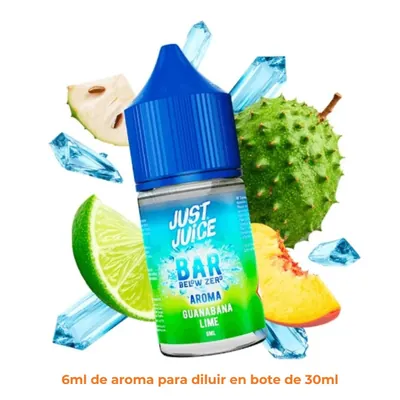 Aroma Just Juice Below Zero Guanabana And Lime Mini Longfill 6/30ml