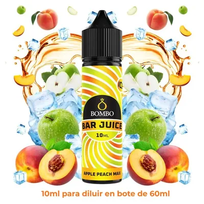 Aroma Bombo Bar Juice Apple Peach Max Longfill 10/60ml