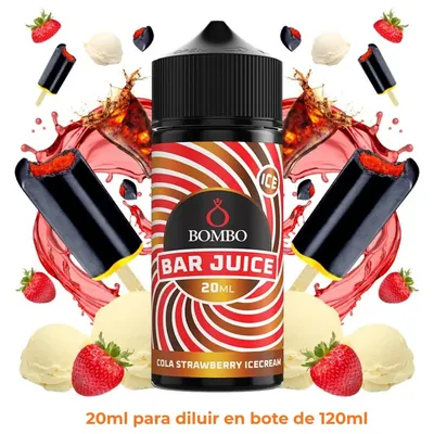 Aroma Bombo Bar Juice Cola Strawberry Ice Cream Longfill 20/120ml