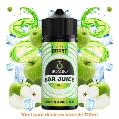 Aroma Bombo Bar Juice Hyper Boost Green Apple Ice Longfill 10/120ml