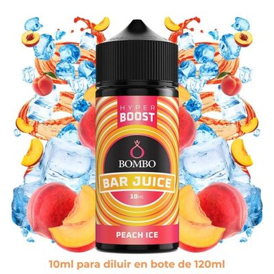 Aroma Bombo Bar Juice Hyper Boost Peach Ice Longfill 10/120ml