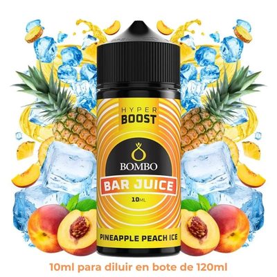Aroma Bombo Bar Juice Hyper Boost Pineapple Peach Ice Longfill 10/120ml