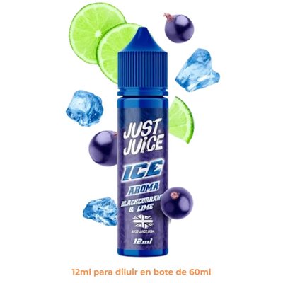 Aroma Just Juice Blackcurrant Lime Ice Longfill 12/60ml