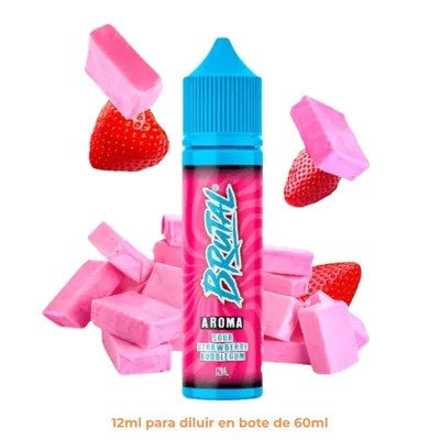 Aroma Just Juice Brutal Sour Strawberry Bubblegum Longfill 12/60ml
