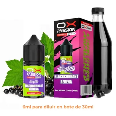 Aroma Ox Passion Blackcurrant Rebena Longfill 6/30ml