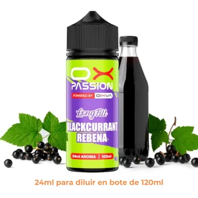 Aroma Ox Passion Blackcurrant Rebena Longfill 24/120ml