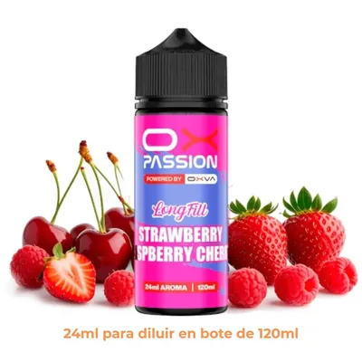 Aroma Ox Passion Strawberry Raspberry Cherry Longfill 24/120ml