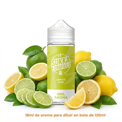 Sukka - Lemon Lime 18ml (Longfill 120ml)