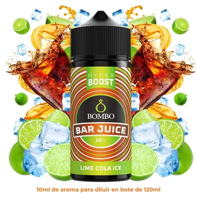 Bombo Bar Juice Hyper Boost - Lime Cola Ice 10ml (Longfill 120ml)