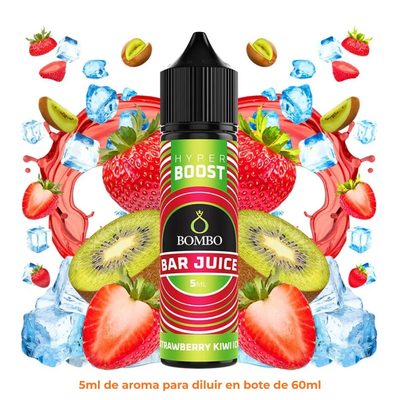 Bombo Bar Juice Hyper Boost - Strawberry Kiwi Ice 5ml (Longfill 60ml)