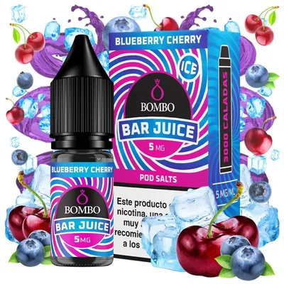 Bombo Salts Bar Juice Blueberry Cherry 10ml