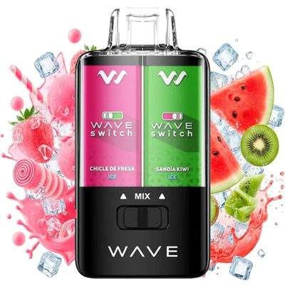 Bud Vape Wave Switch 40.000 Puffs Sandia Kiwi Ice - Chicle de Fresa Ice (0mg)