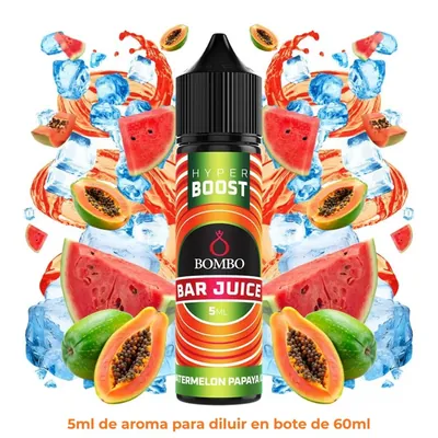 Aroma Bombo Hyper Boost 5ml Watermelon Papaya Ice