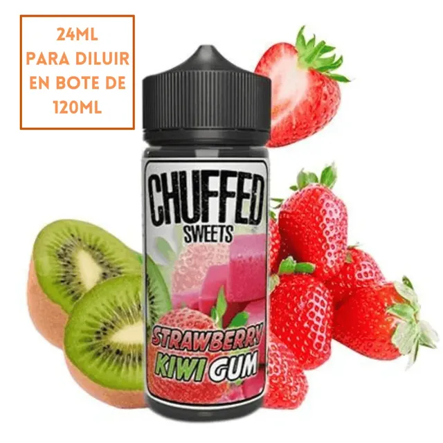 Aroma Chuffed Sweets Strawberry Kiwi Gum Longfill 24/120ml