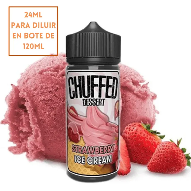 Aroma Chuffed Desserts Strawberry Ice Cream Longfill 24/120ml