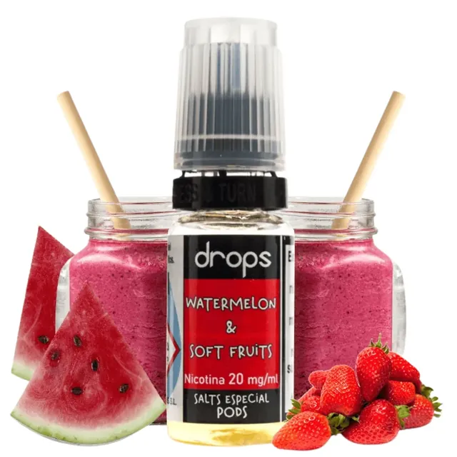 Drops Salt Watermelon And Soft Fruits 10ml