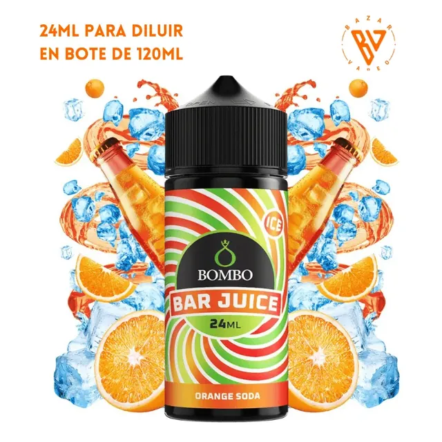 Aroma Bombo Bar Juice Orange Soda Ice Longfill 24/120ml