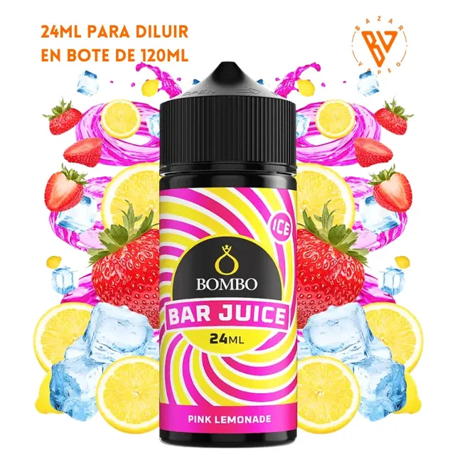 Aroma Bombo Bar Juice Pink Lemonade Ice Longfill 24/120ml