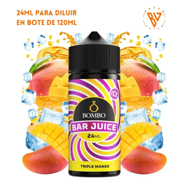 Aroma Bombo Bar Juice Triple Mango Ice 24/120ml