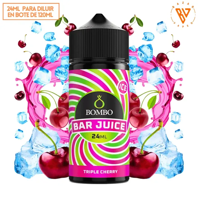 Aroma Bombo Bar Juice Triple Cherry Ice Longfill 24/120ml